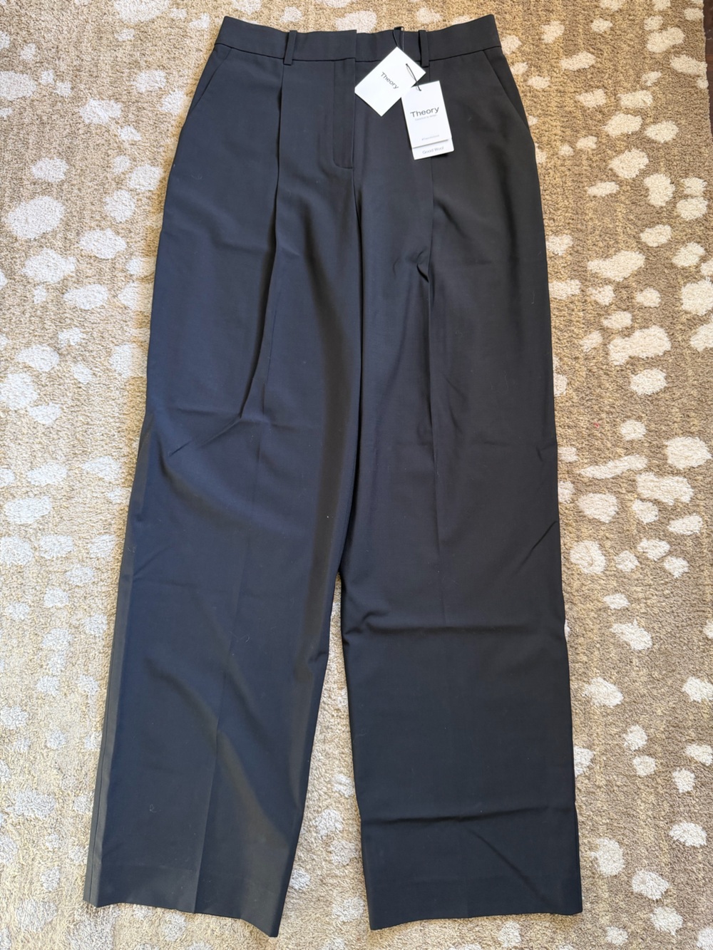 NWT Theory Traceable Wool Pleat Trousers